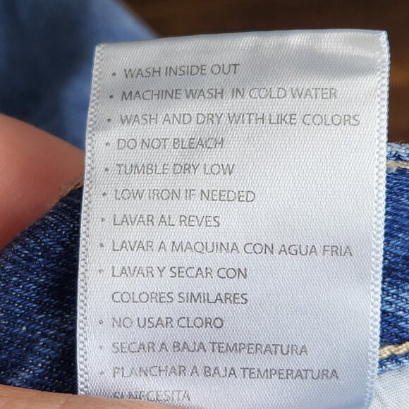 Kancan Jeans Womens 29 Blue High Rise Distressed Mom Jean Cotton Casual Denim - Picture 12 of 12